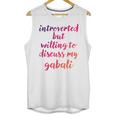 Introverted Willing To Discuss Gabali Introvert Unisex Tank Top Introverted Willing To Discuss Gabali Introvert Unisex Tank Top