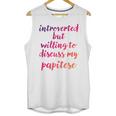 Introverted Willing To Discuss Papitese Introvert Unisex Tank Top Introverted Willing To Discuss Papitese Introvert Unisex Tank Top