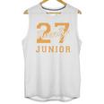 Junior Class 2027 Graduation Back To School Orange Letters Premium Tri-Blend Unisex Tank Top