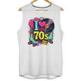 I Love The 70s Vintage Cassette Roller Vinyl Nostalgia 70s Premium Tri-Blend Unisex Tank Top