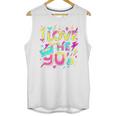 I Love The 90'S 90s Retro Nostalgia Premium Tri-Blend Unisex Tank Top