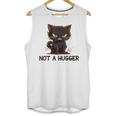 Not A Hugger Tee Angry Cat Sarcastic Cute Introvert Unisex Tank Top