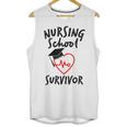 Nursing School Survivor Women Graduation RN Gift Shirt Unisex Tank Top