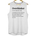 Overthinker Definition Anxiety Introvert Personality Premium Tri-Blend Unisex Tank Top