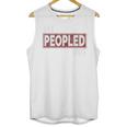 All Peopled Out Introvert Joke Sarcastic Quote Premium Tri-Blend Unisex Tank Top