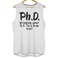Phd Shirt Bs Doctorate Graduation Doctoral Unisex Tank Top