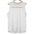 Please Chew Quieter Sarcastic Quote Introvert Minimal Unisex Tank Top