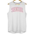 Preppy Varsity Pink Senior Graduation Unisex Tank Top