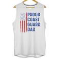 Retro Proud Coast Guard Dad Graduation Dad Usa Flag Outfit Unisex Tank Top