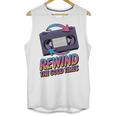 Rewind Good Times Retro VHS Tape Nostalgia 80s 90s Premium Tri-Blend Unisex Tank Top