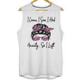 I Came I Saw I Had Anxiety So I Left Messy Bun Introvert Unisex Tank Top I Came I Saw I Had Anxiety So I Left Messy Bun Introvert Unisex Tank Top