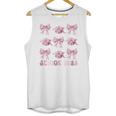 Senior 2025 Coquette Pink Bow Class Of 2025 Graduation Girls Unisex Tank Top