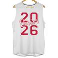 Senior 2026 Graduation Varsity Red Letters On The Back Unisex Tank Top