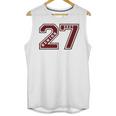 Senior 2027 Maroon Senior Class Of 27 Jersey Graduation Unisex Tank Top
