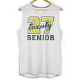 Senior Class Of 2027 Graduation Yellow And Blue On The Back Premium Tri-Blend Unisex Tank Top