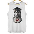 Siberian Husky Dog Graduation Cap Training School Graduate Men Women Kids Unisex Tank Top