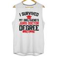 I Survived My Girlfriend's Juris Doctor Degree Graduation Unisex Tank Top