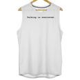 Talking Is Overrated Minimalist Introvert Unisex Tank Top Talking Is Overrated Minimalist Introvert Unisex Tank Top