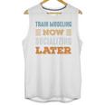 Train Modeling Now Minimal Socializing Introvert Vintage Unisex Tank Top