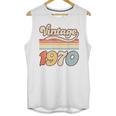 Vintage 1970 Birthday Retro Style 70's Born Nostalgia Outfit Premium Tri-Blend Unisex Tank Top