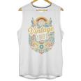 Vintage 1981 Retro Badge Nostalgia Eighties Compass Skull Unisex Tank Top