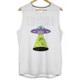 I Wanna Go Home Introvert UFO UAP Flying Saucer Trippy Alien Raglan Baseball Tee Unisex Tank Top