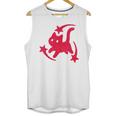 Yk2 Grunge Scary Cat With Shooting Stars 90s Nostalgia Unisex Tank Top