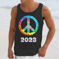 2023 Graduation Class Year Tie Dye Peace Sign Graduate Shirt Unisex Tank Top