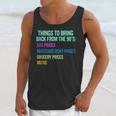 90's Lover Nineties 1990's Born Nostalgia Politics Unisex Tank Top