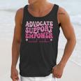 Advocate Support Empower Groovy Social Worker Graduation MSW Unisex Tank Top