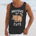 Anxious But Cute Anxiety Meme Cat Lover Introvert For Men Women Unisex Tank Top Anxious But Cute Anxiety Meme Cat Lover Introvert For Men Women Unisex Tank Top