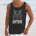 Anxious But Cute Anxiety Meme Cat Lover Introvert Unisex Tank Top Anxious But Cute Anxiety Meme Cat Lover Introvert Unisex Tank Top
