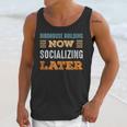 Birdhouse Building Now Minimal Socializing Introvert Unisex Tank Top
