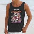 Book Lover Owl Reading Books Introvert Bookworm Unisex Tank Top