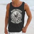 More Books Less People Introvert Skeleton Reading Unisex Tank Top More Books Less People Introvert Skeleton Reading Unisex Tank Top