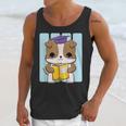 Bulldog Anime Pup Graduation Unisex Tank Top