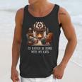 Cat Lover I'd Rather Be Home With My Cats Introvert Cozy Unisex Tank Top