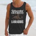 Chocolate Lab Dog Introvert Chocolate Labrador Retriever Unisex Tank Top