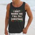 Christmas Sarcastic Introvert Holiday Shirt Unisex Tank Top