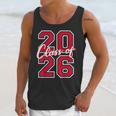 Class Of 2026 Graduation Red With Varsity Letters Unisex Tank Top