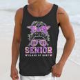 Class Of 2027 Senior Coquette Bow Messy Hair 26 Graduation Unisex Tank Top