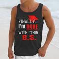 College GraduationShirt Senior Finally Done Unisex Tank Top