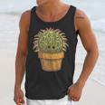 Cute Golden Barrel Cactus Introvert Distressed Unisex Tank Top