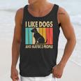 I Like Dogs And Maybe 3 People Introvert Unisex Tank Top