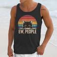 Ew People Retro Vintage Anti Social Cat Introvert Unisex Tank Top