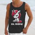 Ew People Unicorn Sarcastic Humor Introvert Unisex Tank Top