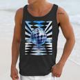 Frutiger Aero Aesthetic Tech Checkered Room Orb Sky Unisex Tank Top
