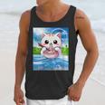 Frutiger Aero Aesthetic Tech Kawaii Ramen Cat Fishes Unisex Tank Top