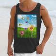 Frutiger Aero Aesthetic Tech Scenery Fishes Sunflower Unisex Tank Top