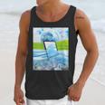 Frutiger Aero Aesthetic Tech Water Fishes Monitor Screen Unisex Tank Top Frutiger Aero Aesthetic Tech Water Fishes Monitor Screen Unisex Tank Top